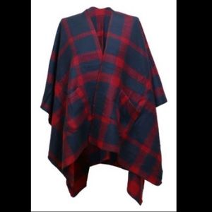 Women’s plaid shawl wrap